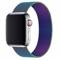 Thumbnail for Milanese Metal Apple Strap in Rainbow Reflective Colours