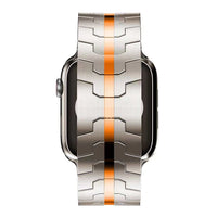 Thumbnail for Titanium apple watch strap with butterfly clasp