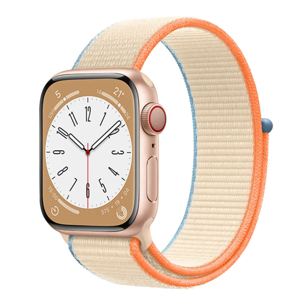 Nylon sport Strap For Apple Watches Cream