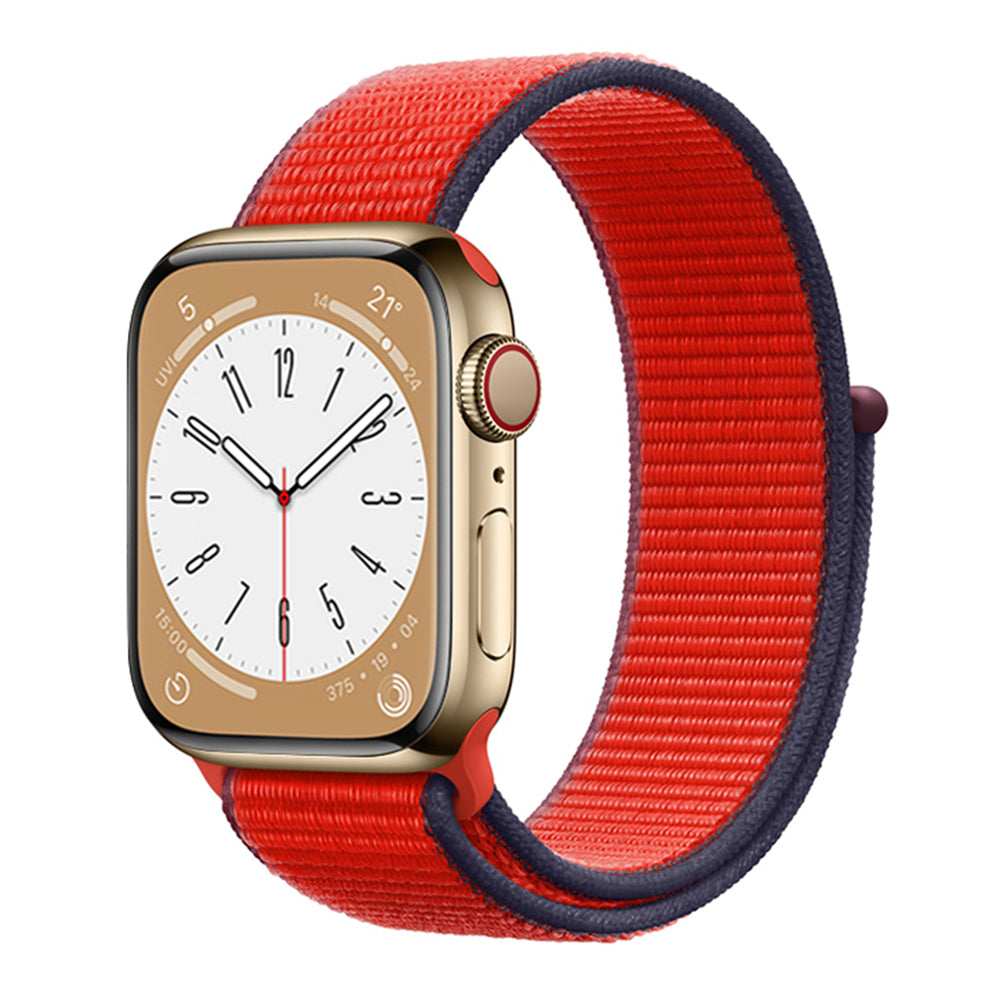 Apple Watch Strap Nylon Sport Tricolour Red