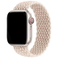 Thumbnail for Braided Elastic Apple Watch Strap in Beige Cherry Heart