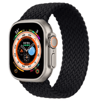 Thumbnail for Braided Elastic Apple Watch Strap in Black