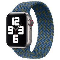 Thumbnail for Braided Elastic Apple Watch Strap in Blue Green