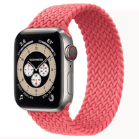 Thumbnail for Braided Elastic Apple Watch Strap in Pretty Pink