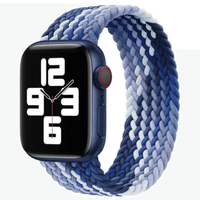 Thumbnail for Braided Elastic Apple Watch Strap in Whirlpool Blue