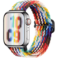 Thumbnail for Braided Elastic Solo Loop Apple Watch Strap With Buckle in Rainbow