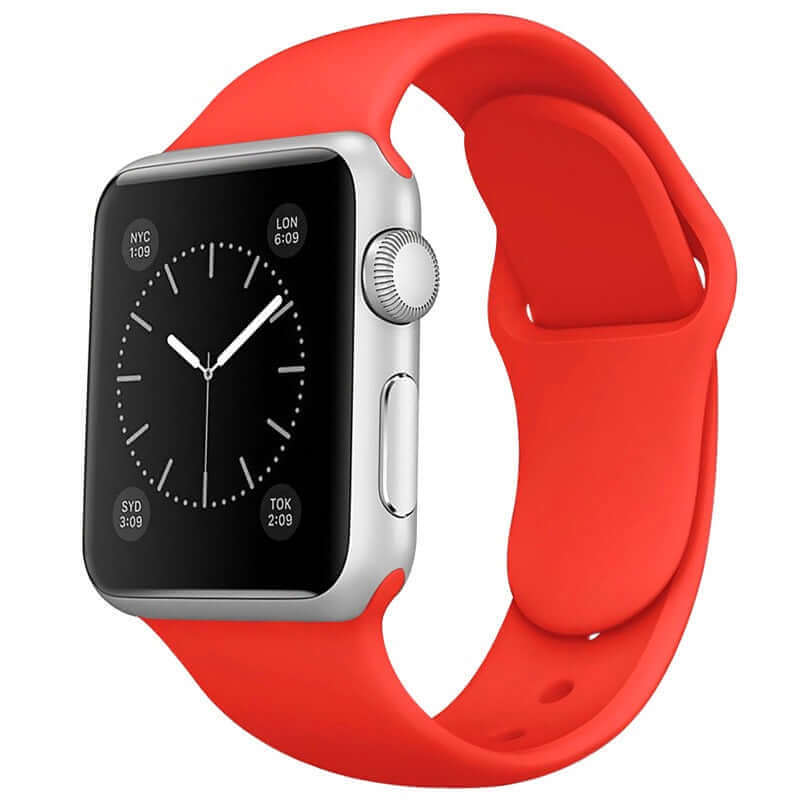 Silicone Apple Watch Strap Ferrari Red