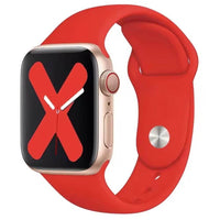 Thumbnail for High Quality Classic Silicone Apple Watch Band in Bright Red