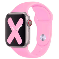 Thumbnail for High Quality Classic Silicone Apple Watch Band in Cotton Candy Pink