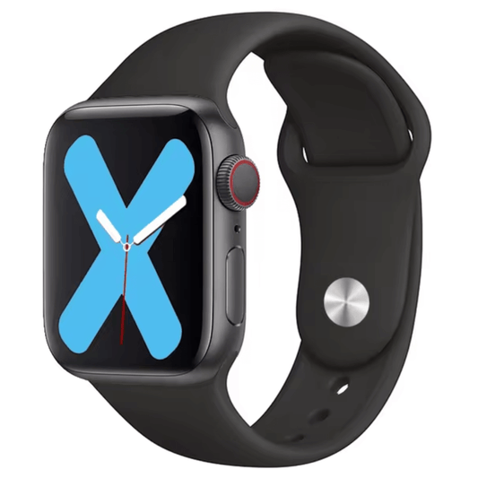 High Quality Classic Silicone Apple Watch Band in Jet Black