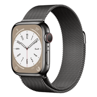 Thumbnail for Milanese Mesh Metal Apple Watch Strap in Graphite Grey