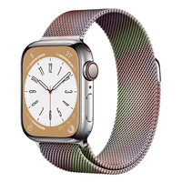 Thumbnail for Milanese Metal Apple Strap in Rainbow Reflective Colours