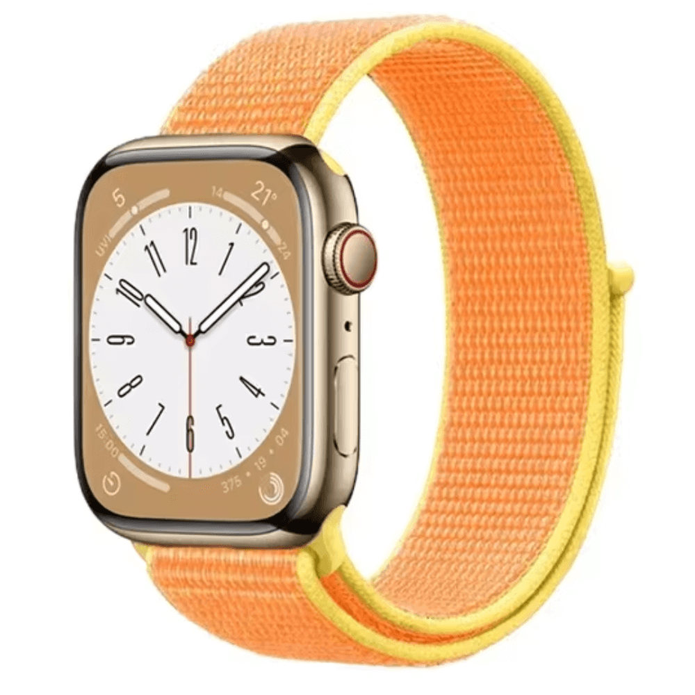 Nylon Sport Apple Watch Strap in Canary Yellow