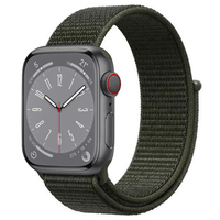 Thumbnail for Nylon Sport Apple Watch Strap in Dark Olive Green