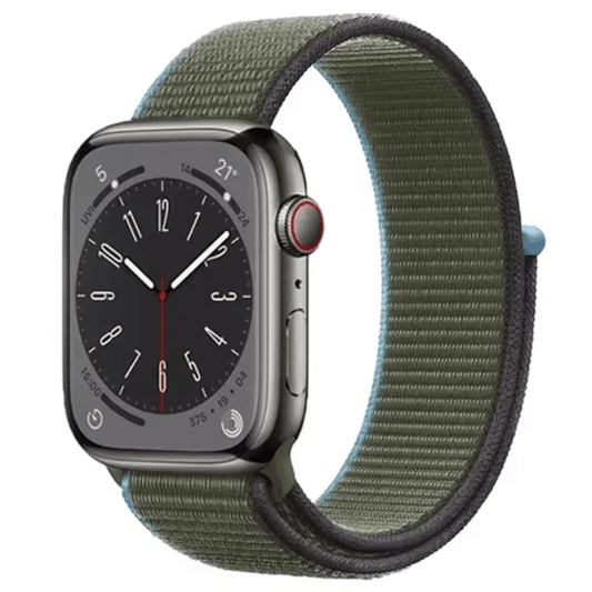 Nylon Sport Apple Watch Strap in Inverness Green