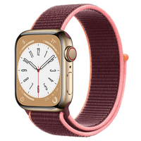 Thumbnail for Nylon Sport Apple Watch Strap in Plum Purple