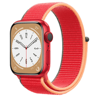 Thumbnail for Nylon Sport Apple Watch Strap in Red Orange Green