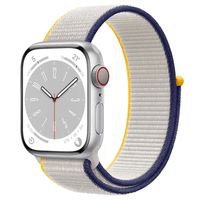 Thumbnail for Nylon Sport Apple Watch Strap in Sea Salt White