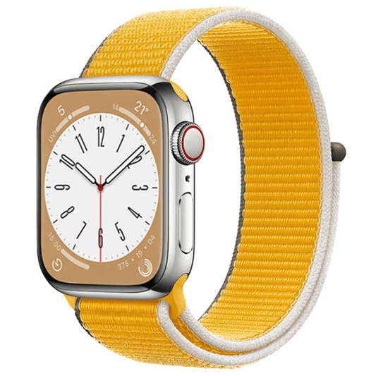 Nylon Sport Apple Watch Strap in Sunflower Yellow