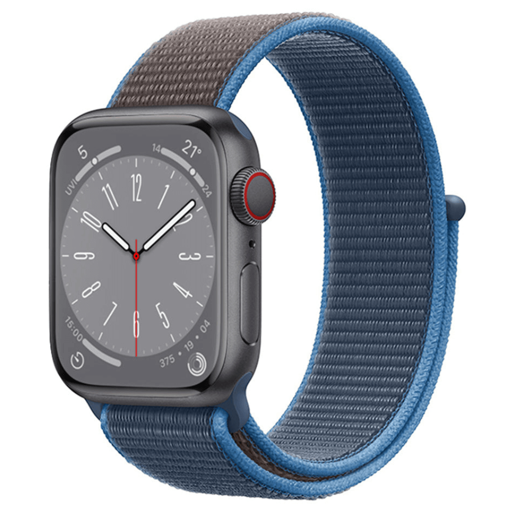 Nylon Sport Apple Watch Strap in Surf Blue