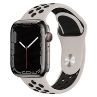 Thumbnail for Silicone Sport Watch Band for Apple Watch in Antique White and Black