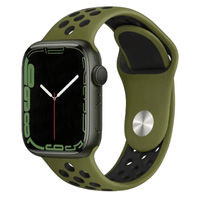 Thumbnail for Silicone Sport Watch Band for Apple Watch in Army Green and Black