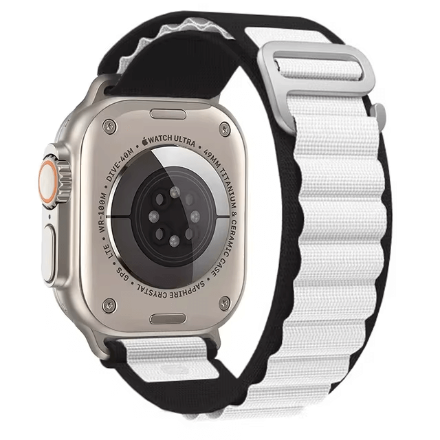 Summit Series Loop Strap For Apple Watches in Black and White