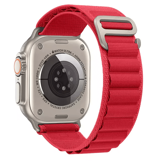 Summit Series Loop Strap For Apple Watches in Red