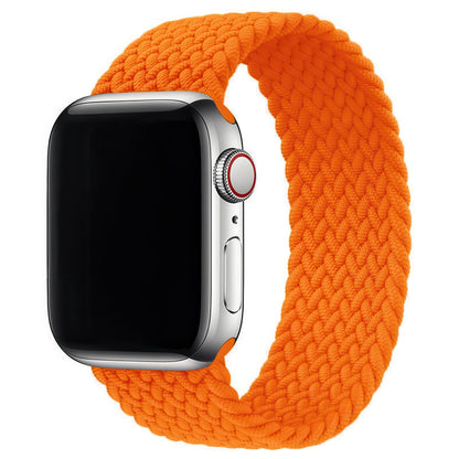 Braided Elastic Apple Watch Strap in Orange DiscountAStraps