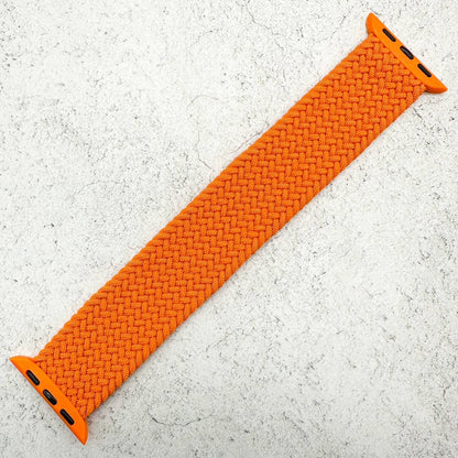 Braided Elastic Apple Watch Strap in Orange 1