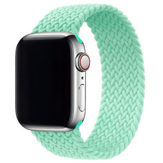 Braided Elastic Watch Band For Apple Watch in Pistachio Green DiscountAStraps