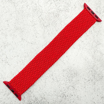 Braided Elastic Watch Band For Apple Watch in Racing Red 1