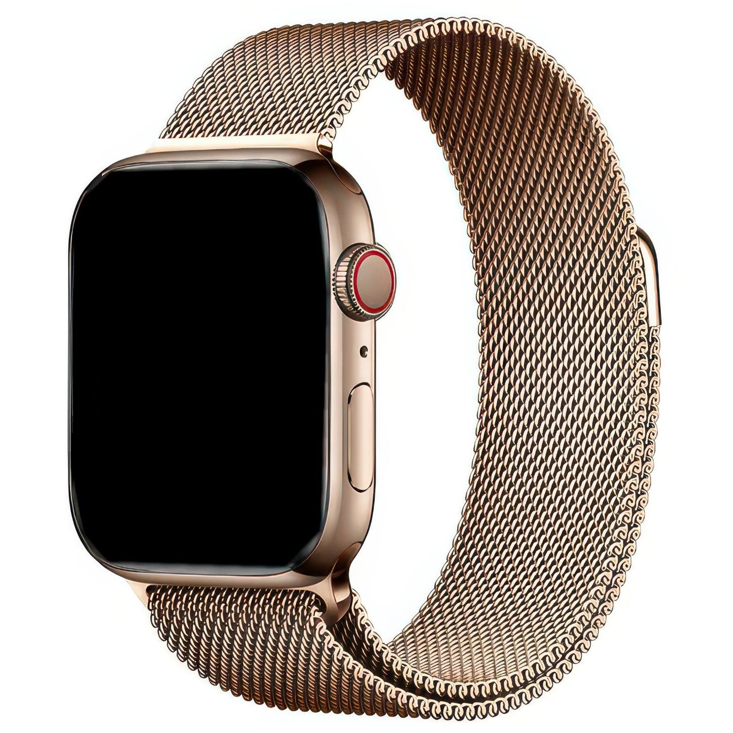 Milanese Mesh Metal Apple Watch Strap In Rose Gold DiscountAStraps