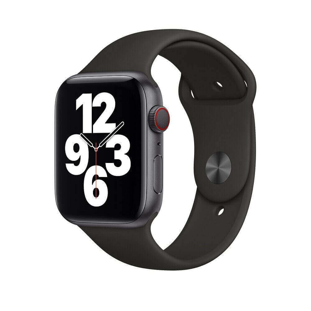 Silicone Apple Watch Strap Jet Black