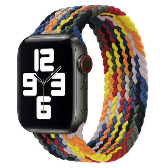 Braided Elastic Strap For Apple Watch Artist's Palette
