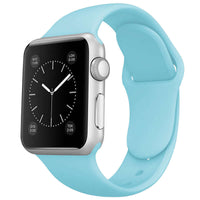 Thumbnail for Silicone Apple Watch Strap Baby Blue