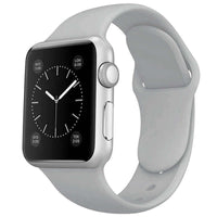 Thumbnail for Silicone Apple Watch Strap Chalk Grey