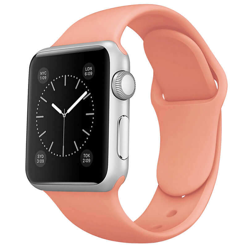 Silicone Apple Watch Strap Coral