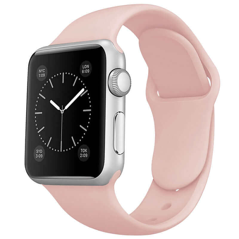 Silicone Apple Watch Strap Dusk Pink