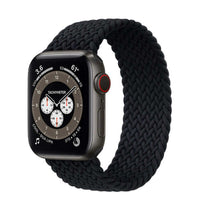 Thumbnail for Braided Elastic Strap For Apple Watch Jet Black