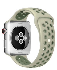 Thumbnail for Silicone Sport Watch Band For Apple Watch Khaki-Camo