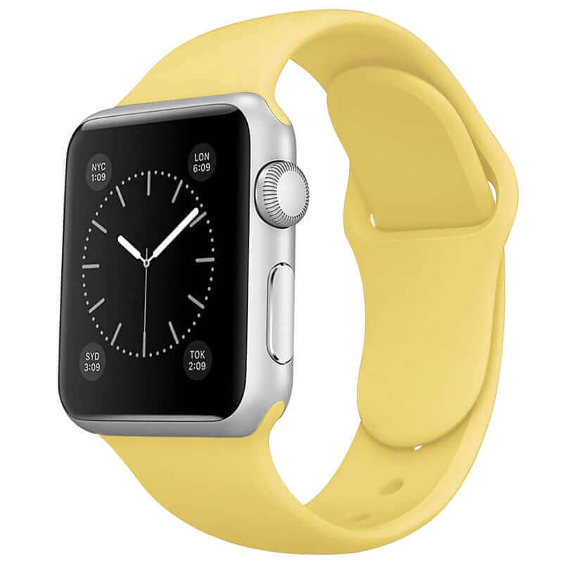 Silicone Apple Watch Strap Watch Band For Apple Watch in Grapefruit Yellow Colour