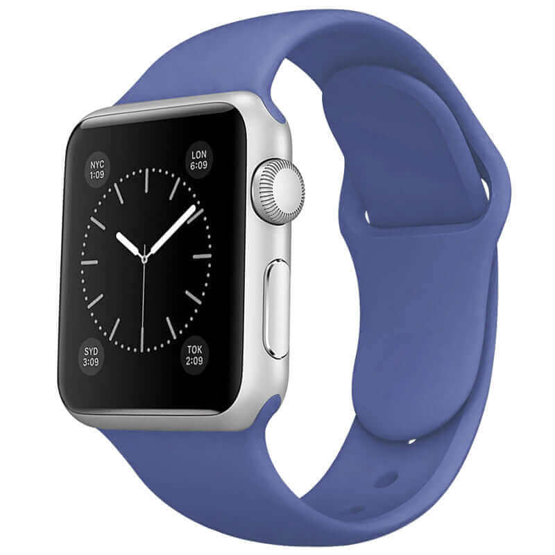 Silicone Apple Watch Strap Navy Blue