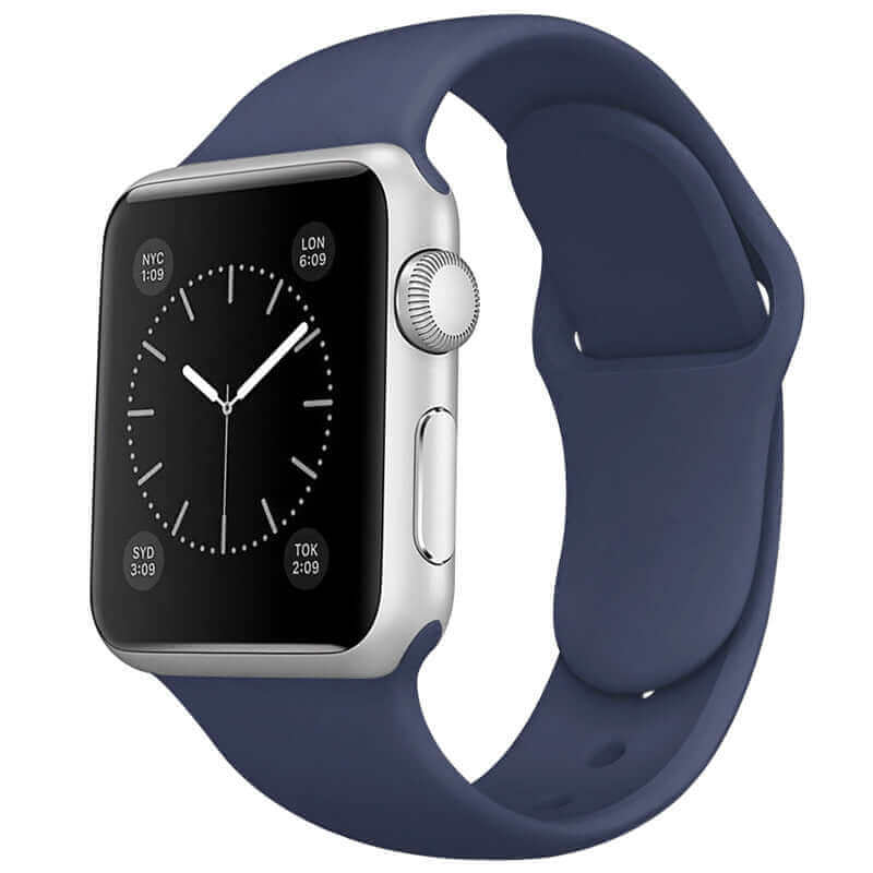 Silicone Apple Watch Strap Ocean Blue