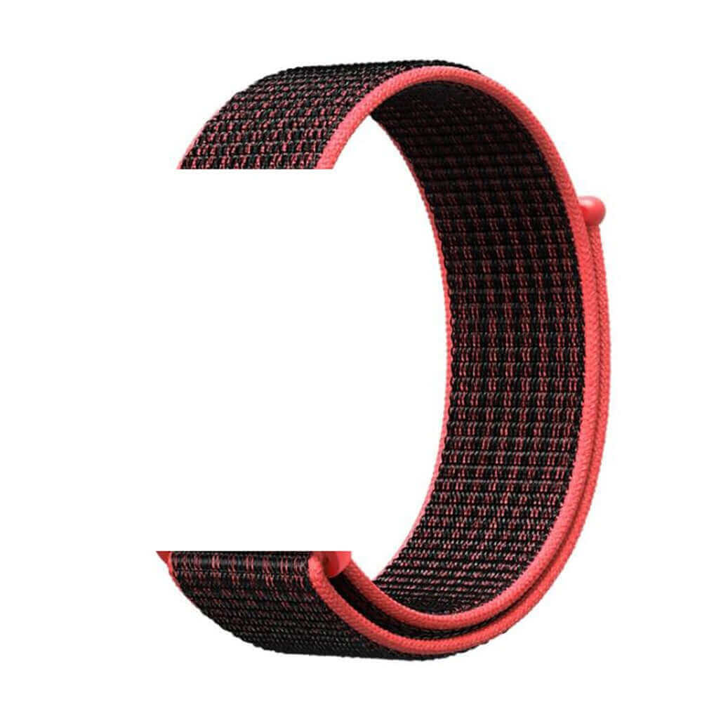 Nylon sport Strap For Apple Watches Red Black