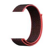 Thumbnail for Nylon sport Strap For Apple Watches Red Black