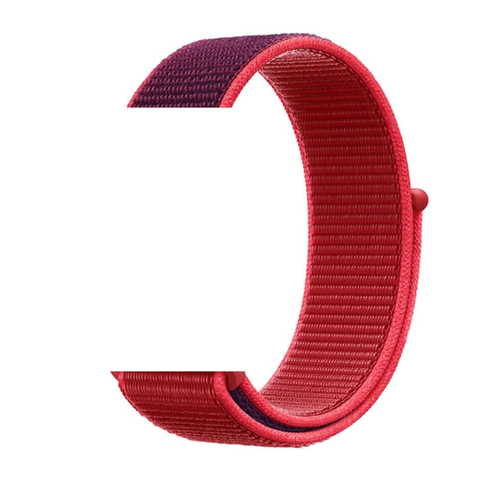 Nylon sport Strap For Apple Watches Red Purple