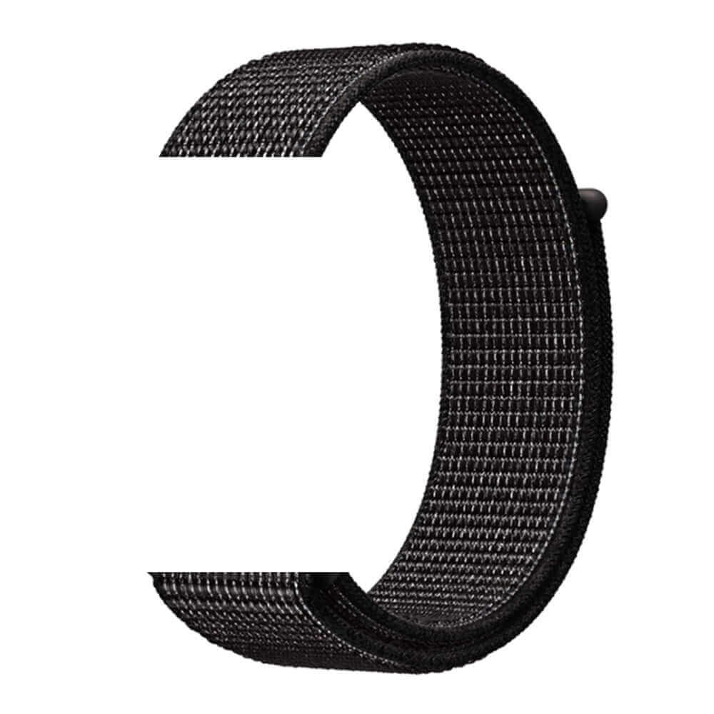 Nylon sport Strap For Apple Watches Reflector Black