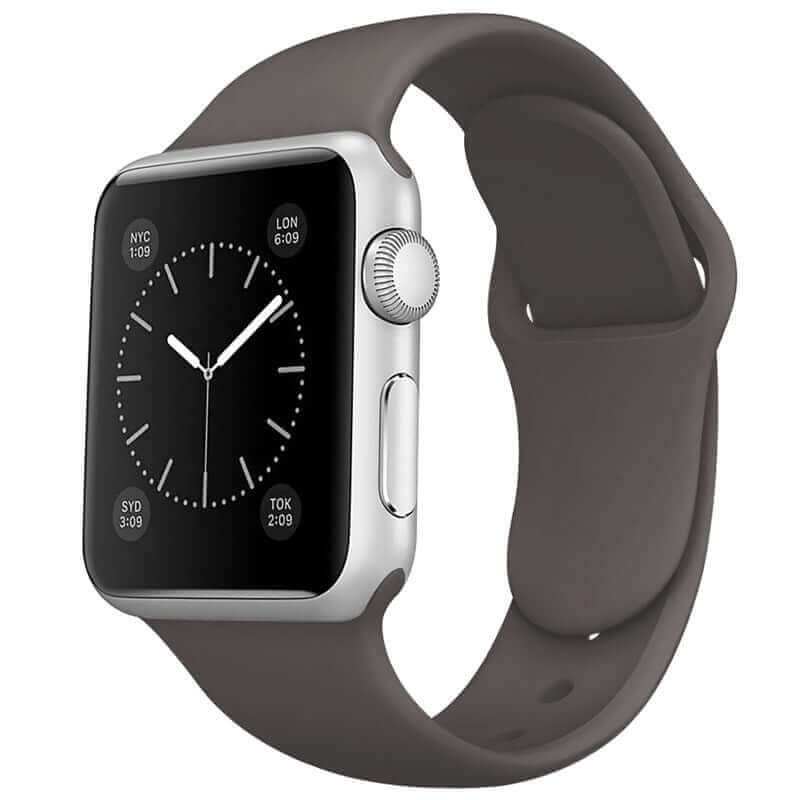 Silicone Apple Watch Strap Slate Grey