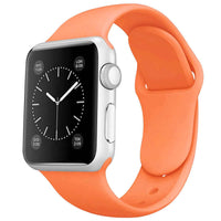 Thumbnail for Silicone Sport Watch Band For Apple Watch Silicone Tangerine